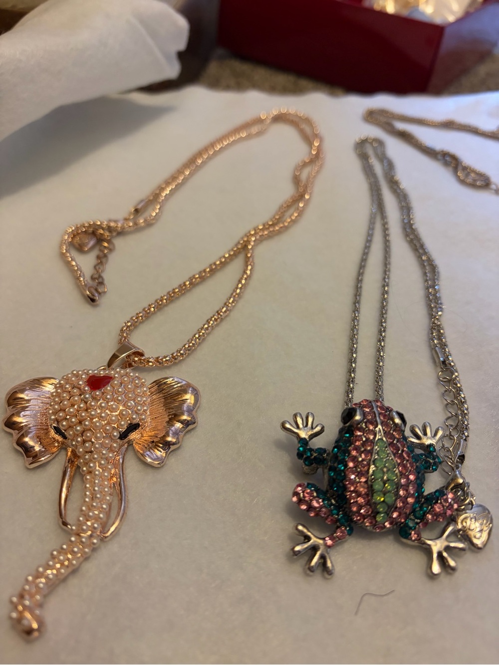 Lot of 3 Betsey Johnson Necklaces